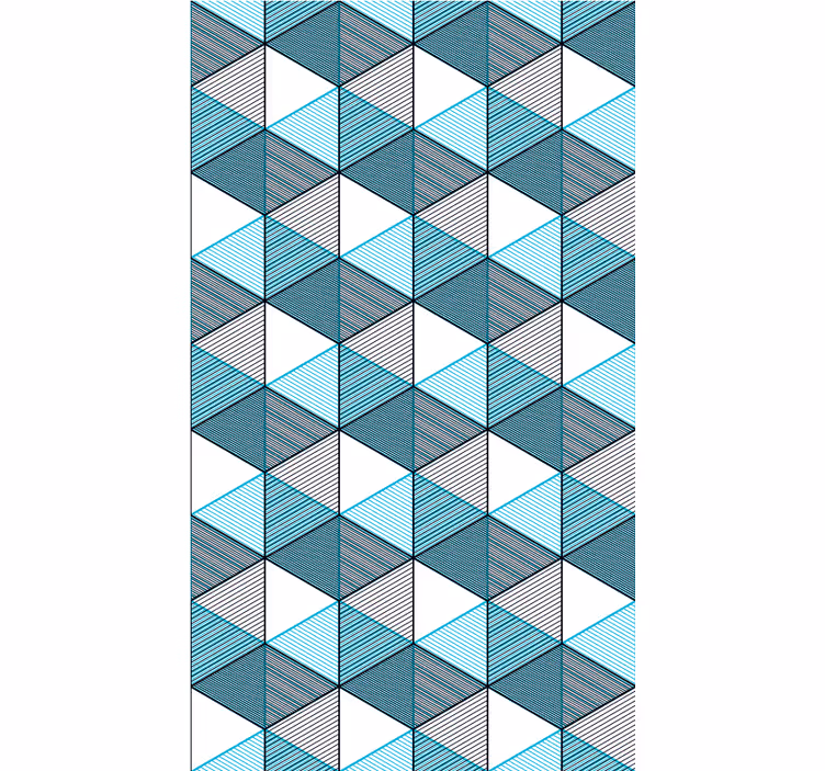 Geo kub illusion texturer och mönster rullgardin - Tenstickers