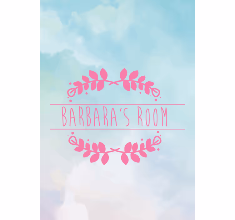 Hemma hos [namn] Rullgardin barn - Tenstickers