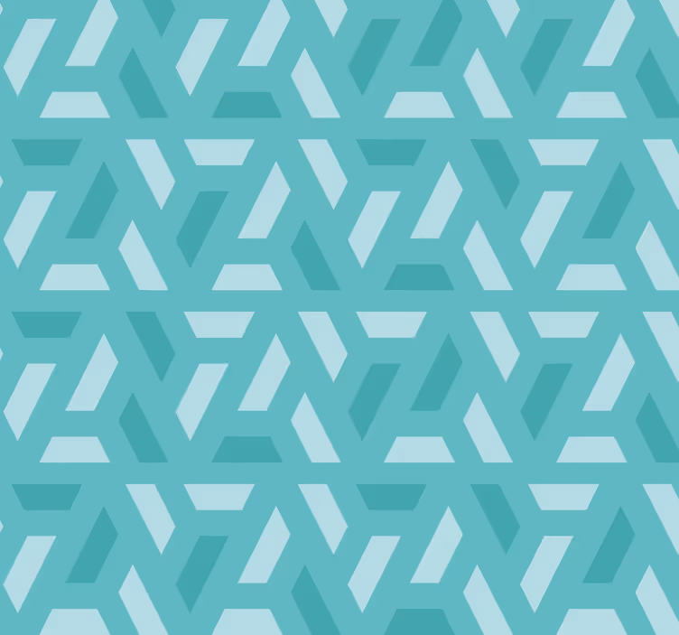 Trianglar mönster Rullgardin turkos - Tenstickers