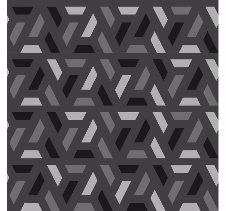 Geometriska trianglar svarta toner Rullgardin vardagsrum - Tenstickers