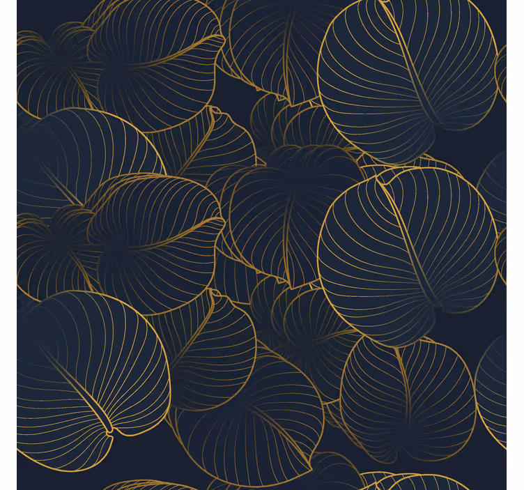 Stora blad mönster Rullgardin elegant - Tenstickers