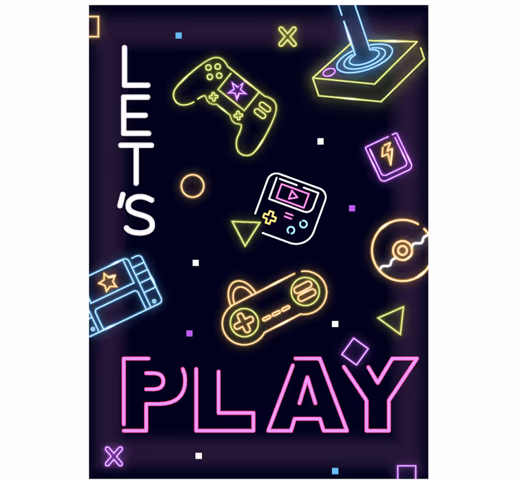 Neonkontroller Rullgardin nörd - Tenstickers