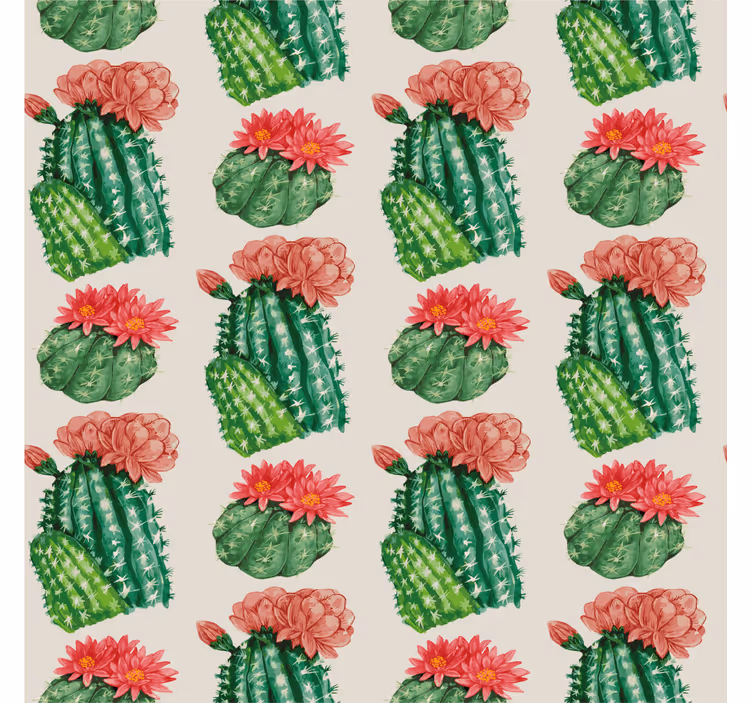 öken blommig Rullgardin kaktus - Tenstickers