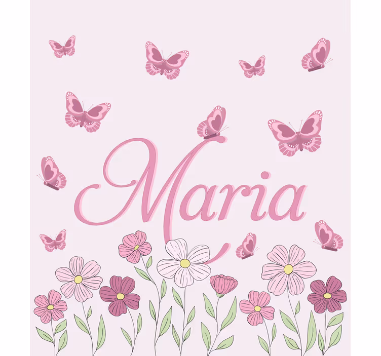 Blommor och fjärilar Rullgardin personlig - Tenstickers