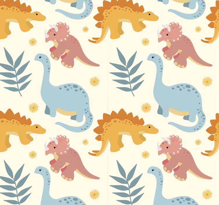 Minimalistisk stil Rullgardin dinosaurie - Tenstickers