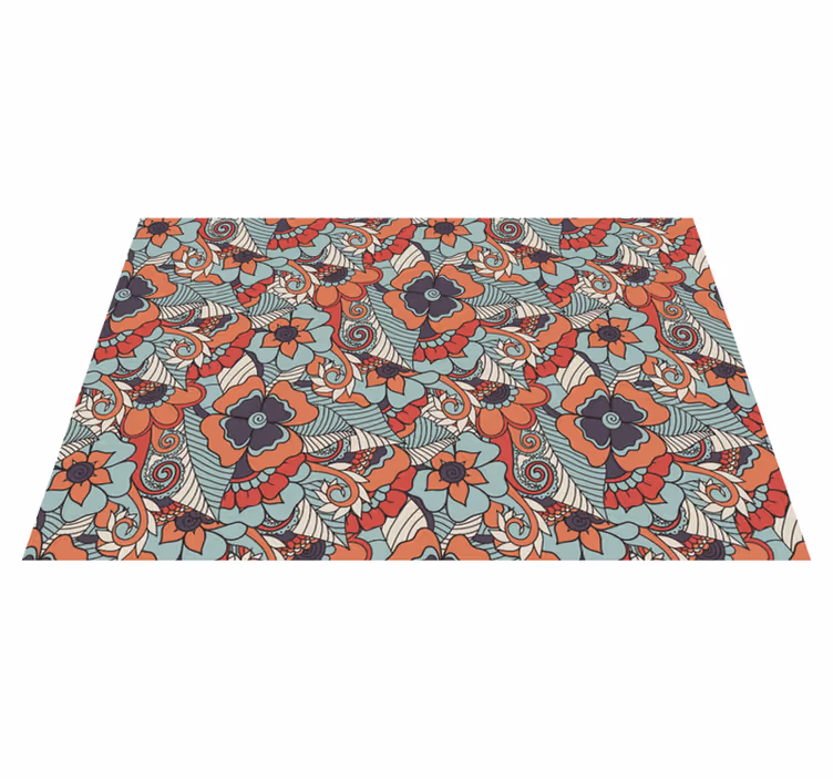 Paisley barock blommig bordstabletter - Tenstickers