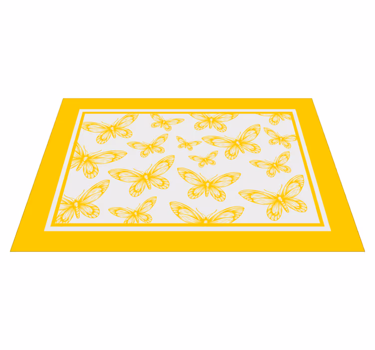 Gula fjärilar eleganta bordstabletter - Tenstickers