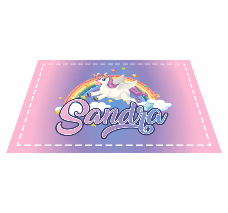 Vackra unicorn anpassningsbara barn bordstabletter - Tenstickers