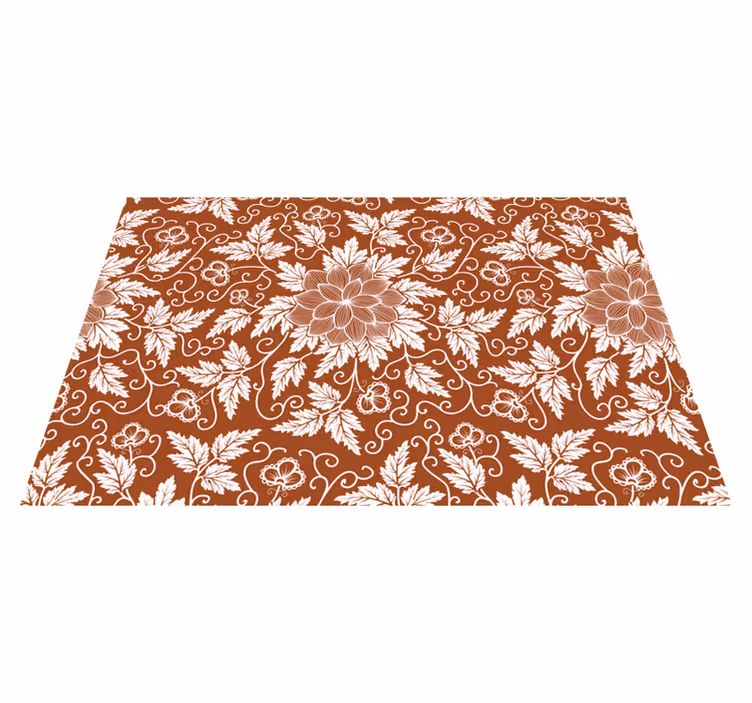 Blommor paisley brickor paisley bordstabletter - Tenstickers