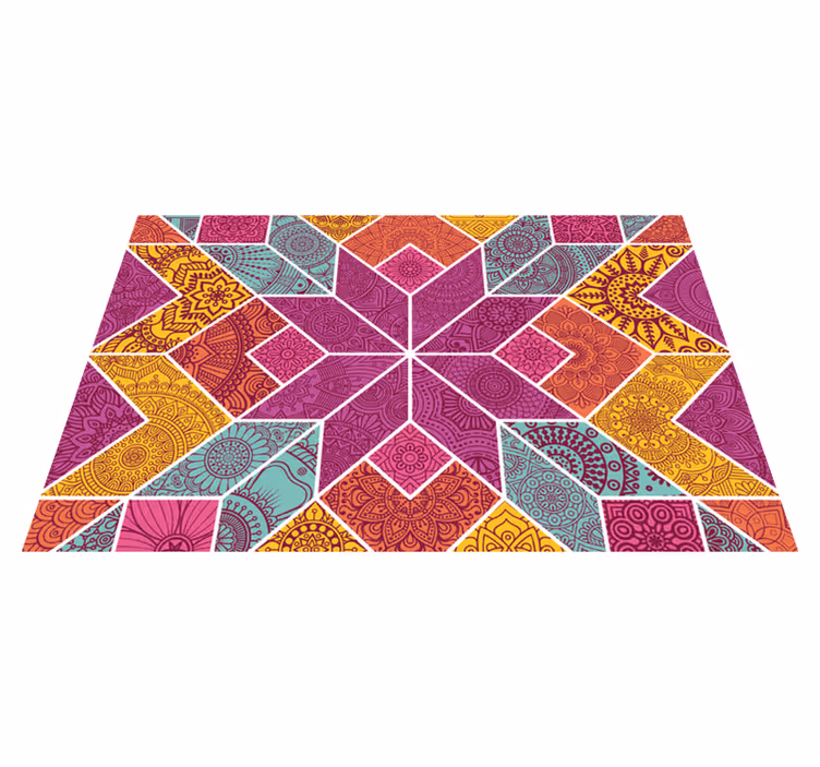 Paisley mosaik paisley bordstabletter - Tenstickers