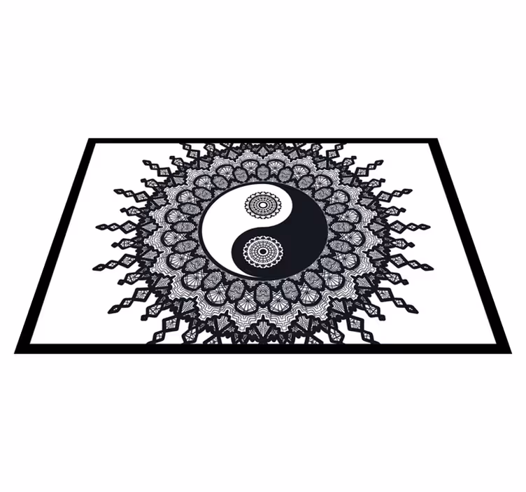 Bordstabletter yin yang mandala mönster - Tenstickers