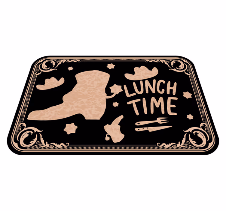 Bordstabletter texter lunch time västern - Tenstickers