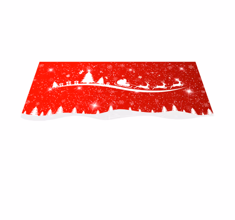 Jul våg vinyl bordstabletter - Tenstickers
