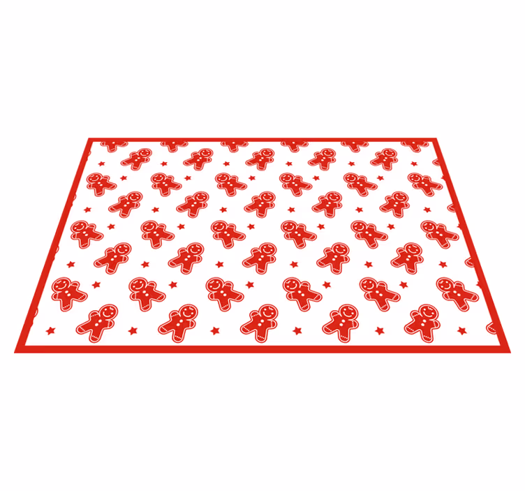 Jul bordstabletter med pepparkakskaraktärer - Tenstickers