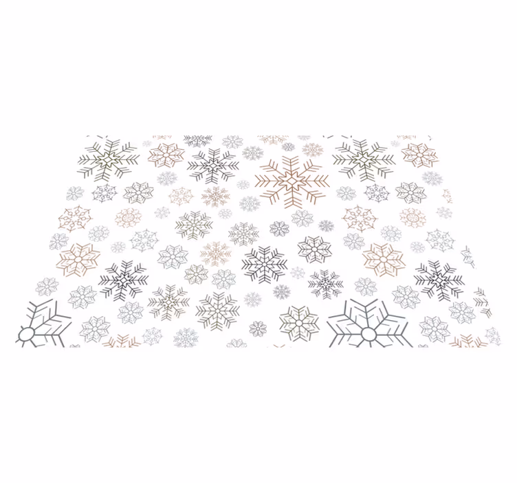Snöflingor mönster jul bordstabletter - Tenstickers