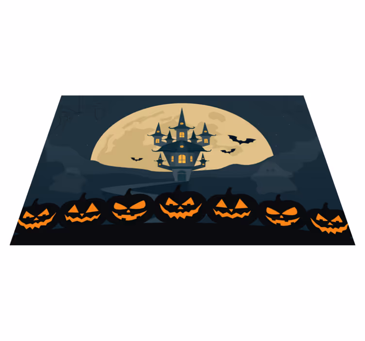 Bordstabletter halloween spökslottsscen - Tenstickers