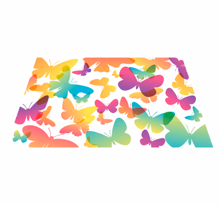 Regnbåge fjäril bordstabletter - Tenstickers