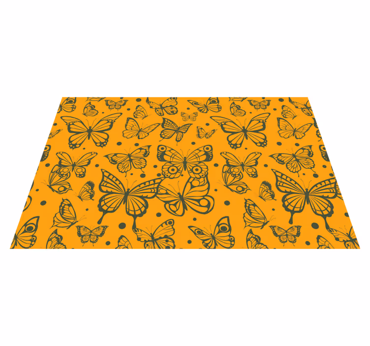Orange och svart fjärilsplattformar - Tenstickers