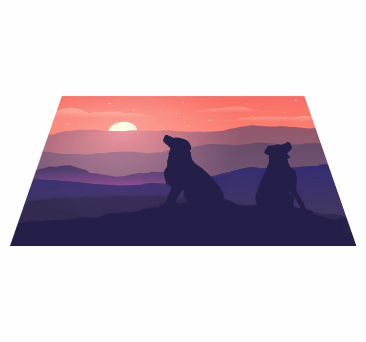 Solnedgång och hundplattformar för hund - Tenstickers