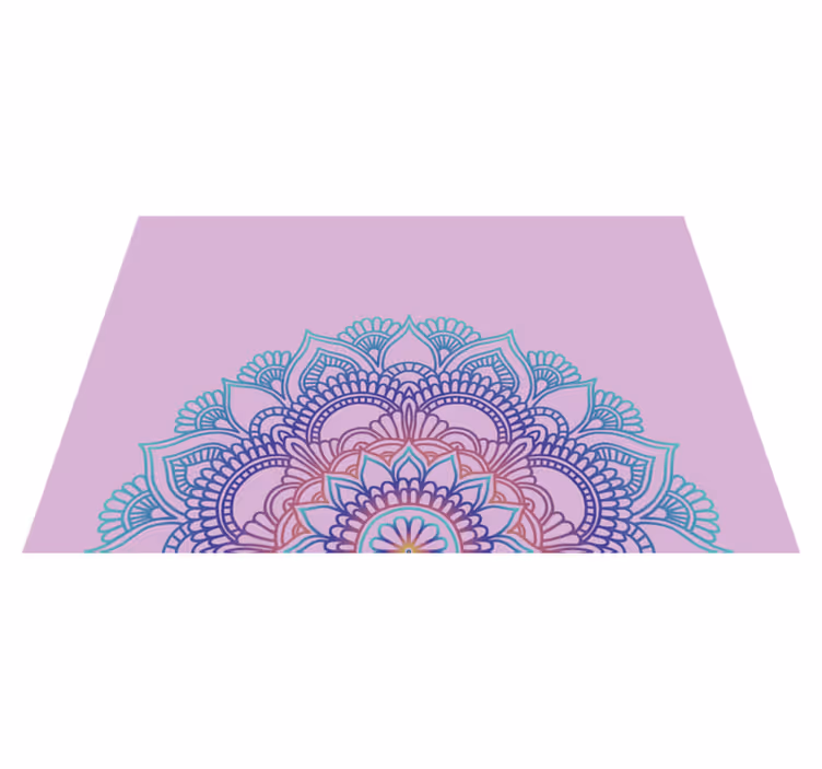 Halvmandala vinylplattformar - Tenstickers
