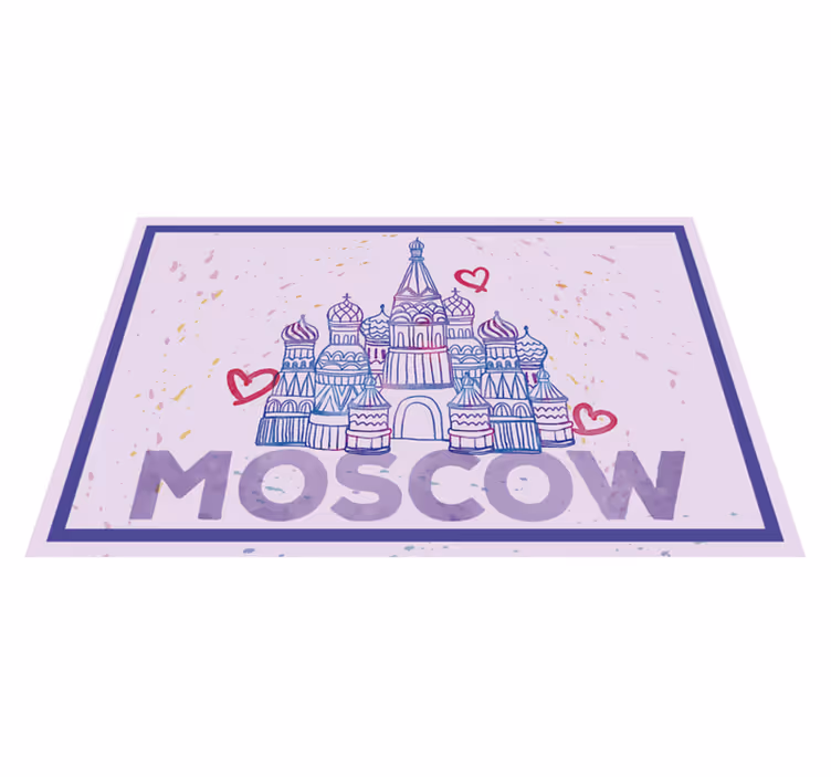Moskva med hjärtan bordstabletter - Tenstickers