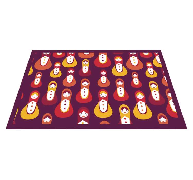 Bordstabletter original färgglad matryoshka mönster - Tenstickers