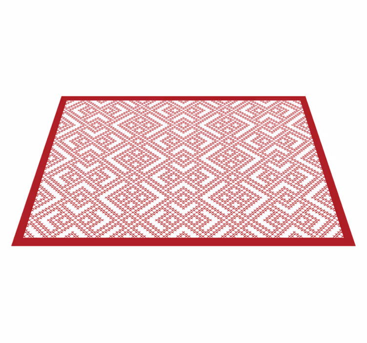Geometrisk mönstrad textur bordstabletter - Tenstickers