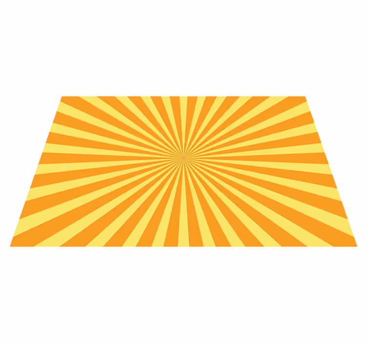 Abstrakt solnedgång orange toner 70-talet solplattformar - Tenstickers