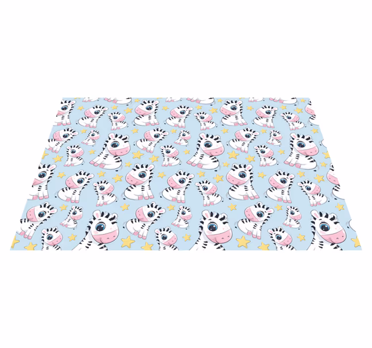 Söta zebra motiv bordstabletter barnen - Tenstickers