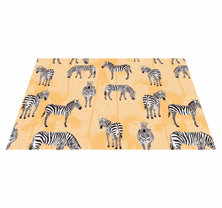 Zebra mönster overlay bordstabletter original - Tenstickers