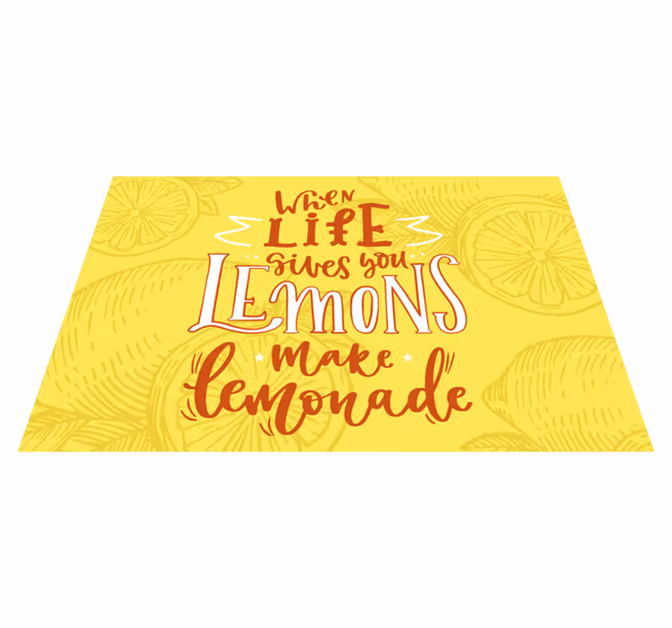 Apelsin och citron skiss citat bordstabletter - Tenstickers