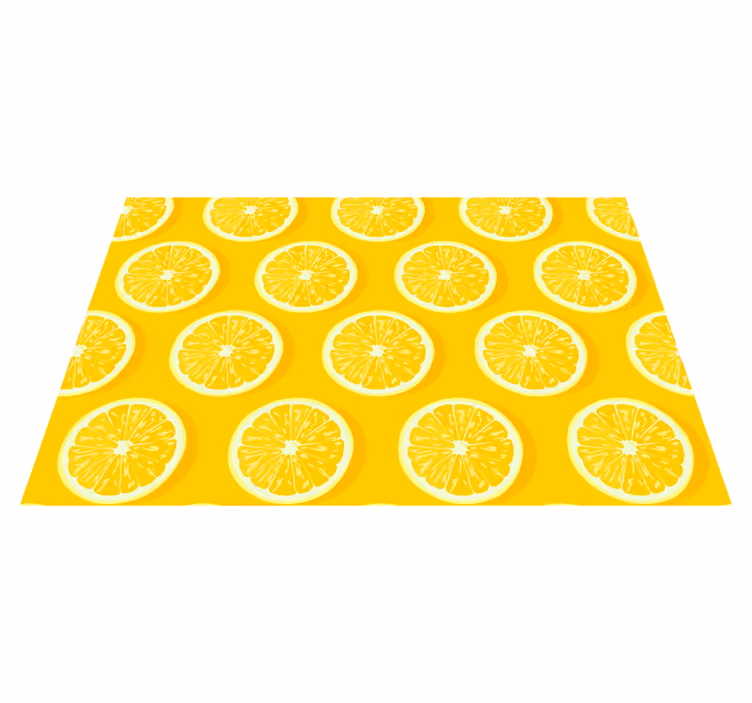 Bright lemon slices bordstabletter original - Tenstickers