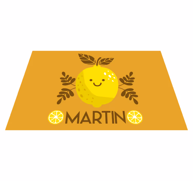 Glada citron illustration bordstabletter barnen - Tenstickers