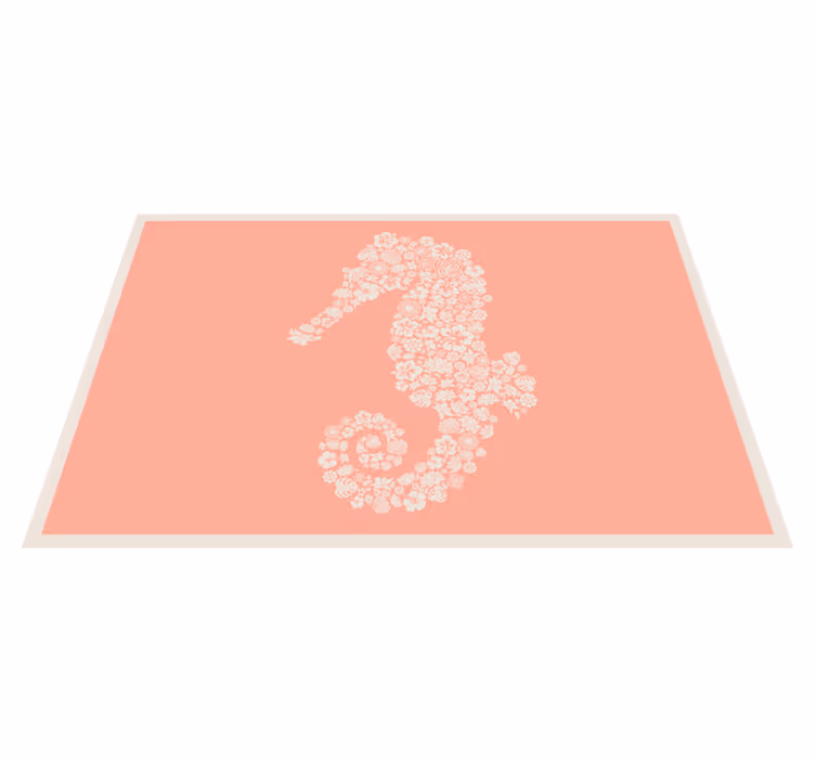 Bordstabletter original sjöhästform blommig - Tenstickers