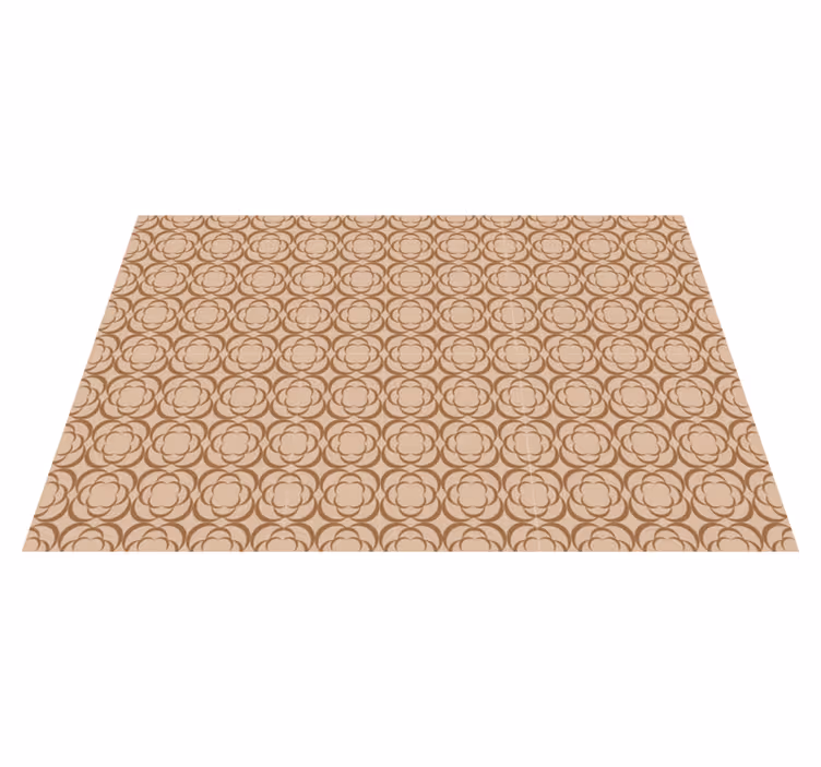 Abstrakt blommig beige bordstabletter moderna bordstabletter - Tenstickers