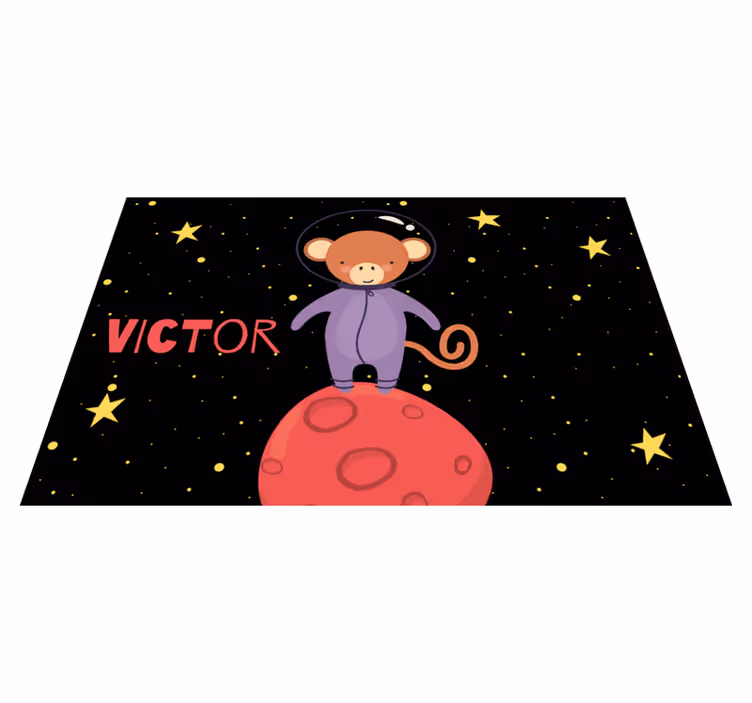 Liten apa med stjärnor personliga bordstabletter - Tenstickers