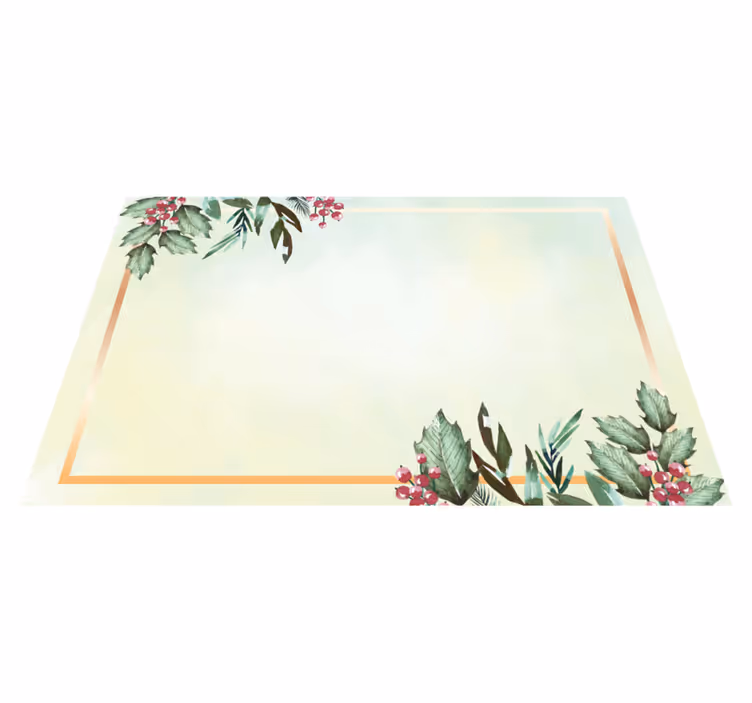 Blommönster jul bordstabletter - Tenstickers