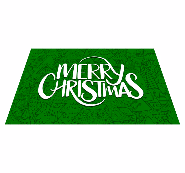 God jul med roliga träd jul bordstabletter - Tenstickers