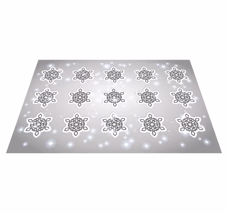 Jul bordstabletter snöflinge mönster - Tenstickers