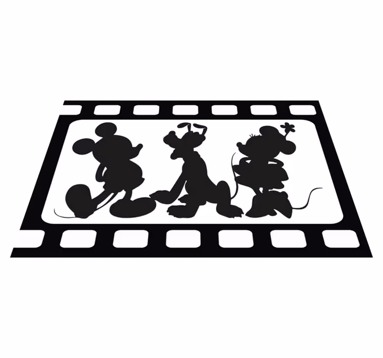 Bordstabletter barnen med animerade karaktärssiluetter - Tenstickers