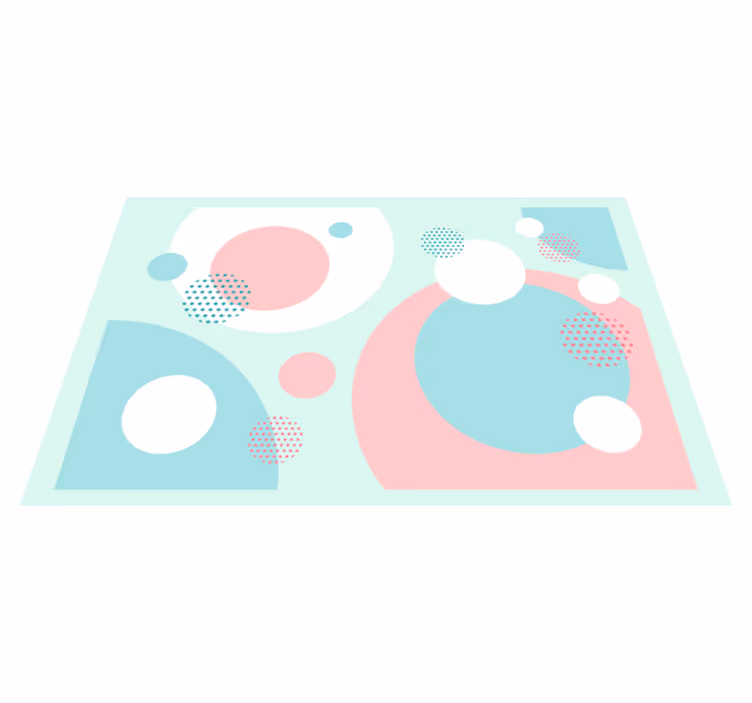 Bordstabletter modernt geometriska färgblock - Tenstickers
