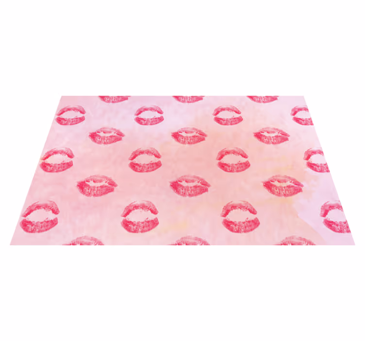 Kiss mark pattern bordstabletter original - Tenstickers