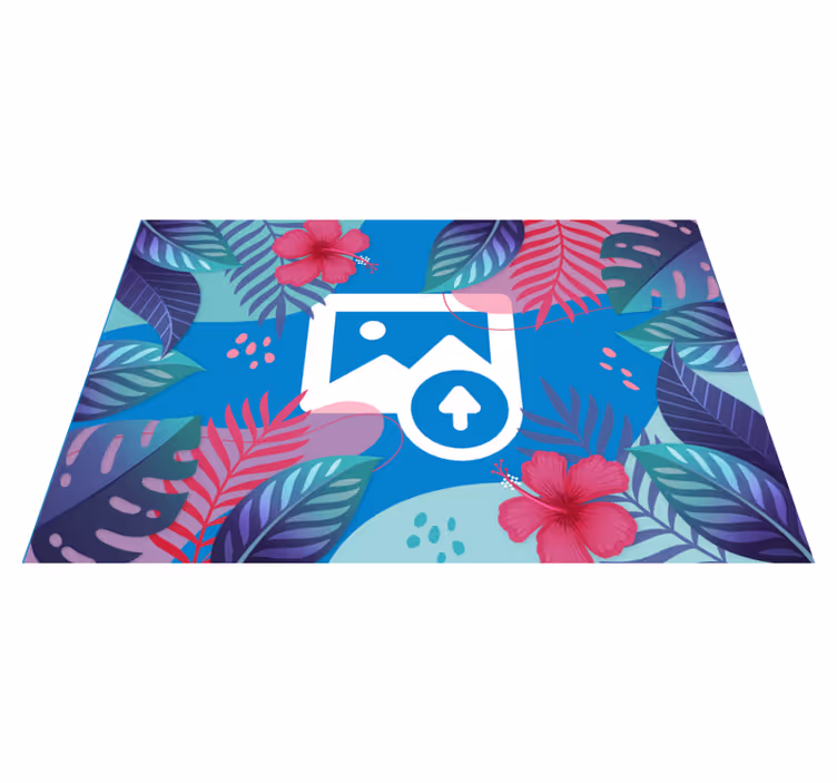 Färgglada tropiska blad bordstabletter original - Tenstickers