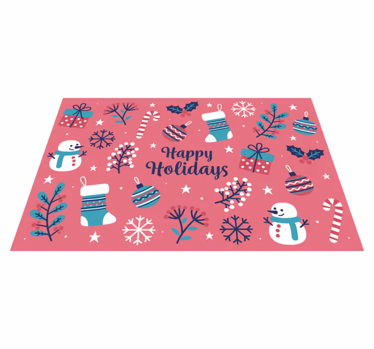 Jul bordstabletter med lekfulla julmönster - Tenstickers