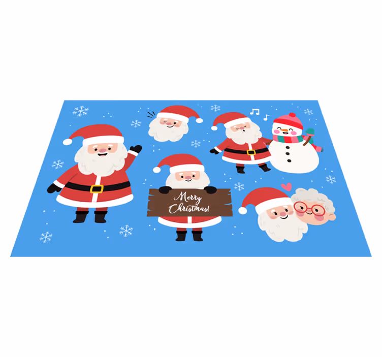 Söt jultomte karaktär jul bordstabletter - Tenstickers