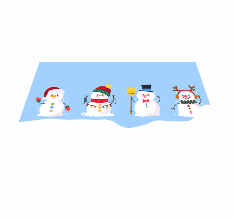 Snögubbe samling jul bordstabletter - Tenstickers