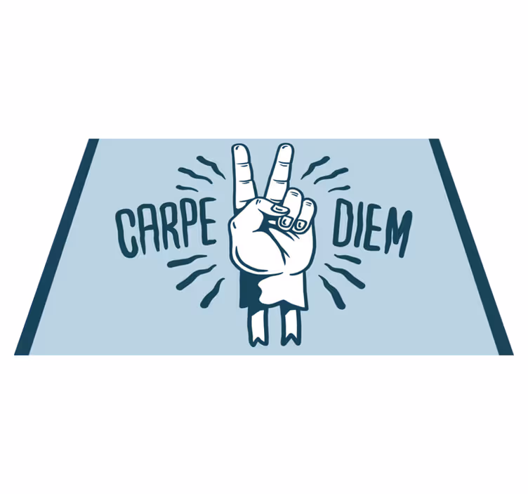 Coola retro motiverande carpe diem bordstabletter - Tenstickers