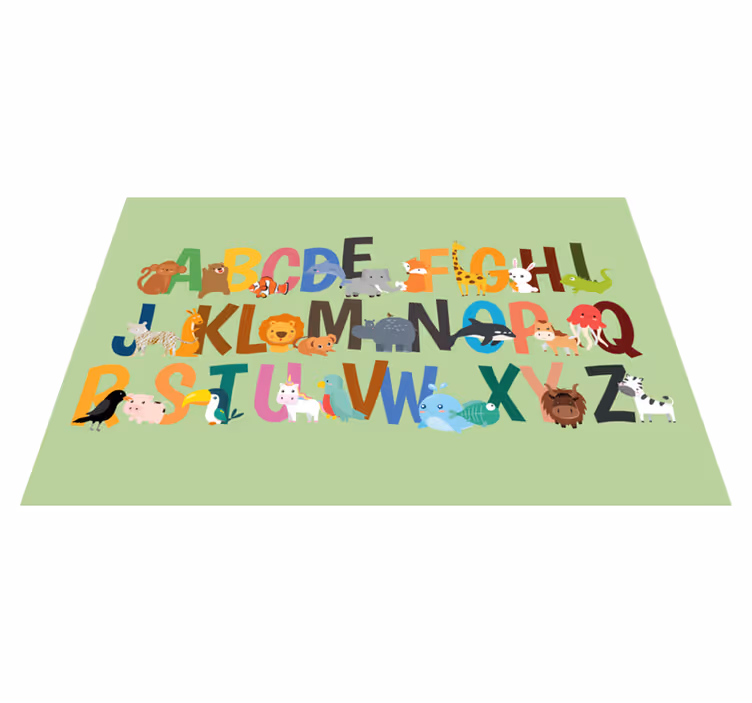 Djur alfabet de barn bordstabletter - Tenstickers