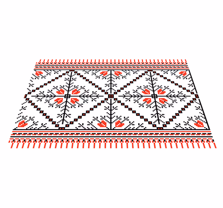 Bordstabletter original geometriskt blommönster - Tenstickers