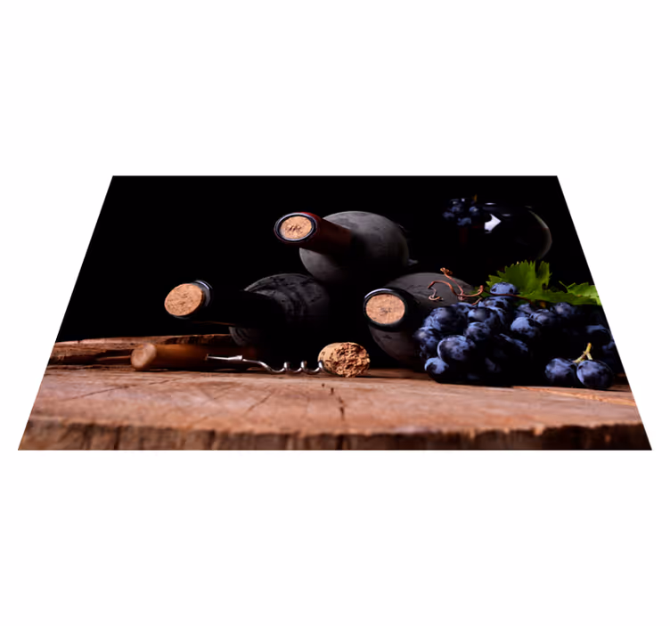 Vinflaskor eleganta bordstabletter - Tenstickers
